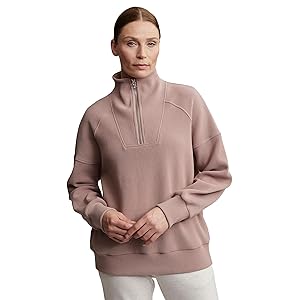 Varley Rhea 1/2 Zip Sweatshirt - Antler