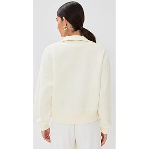 Varley Roselle 1/2 Zip Fleece Sweater - Sphinx LG