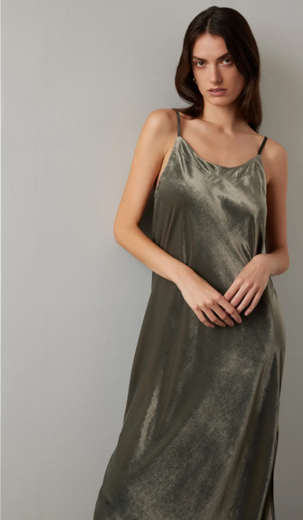 Splendid Velvet Breeze Dress - Sage Green