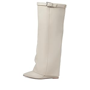 Steve Madden Corenne Knee High Boot - Bone Leather 7.5