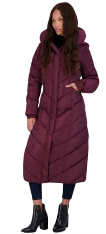 Steve Madden Long Maxi Puffer Coat