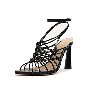 Schutz Tinah Strappy Heel - Black 9