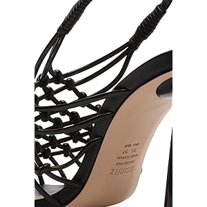 Schutz Tinah Strappy Heel - Black 9