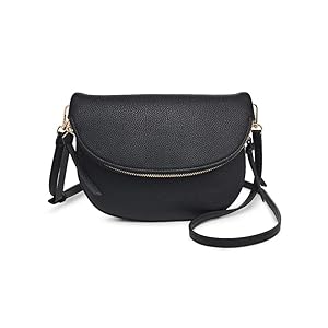 Urban Expressions Holly Crossbody with Tassels - Pebbled Black