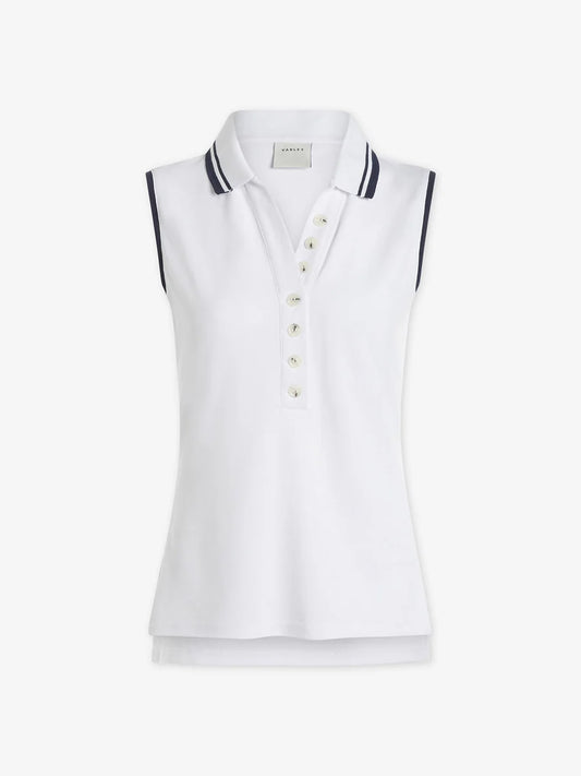 Varley Anvier Performance Polo - White