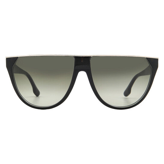 Victoria Beckham Browline Sunglasses - Metallic Forest Green