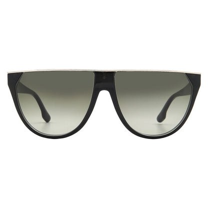 Victoria Beckham Browline Sunglasses - Metallic Forest Green