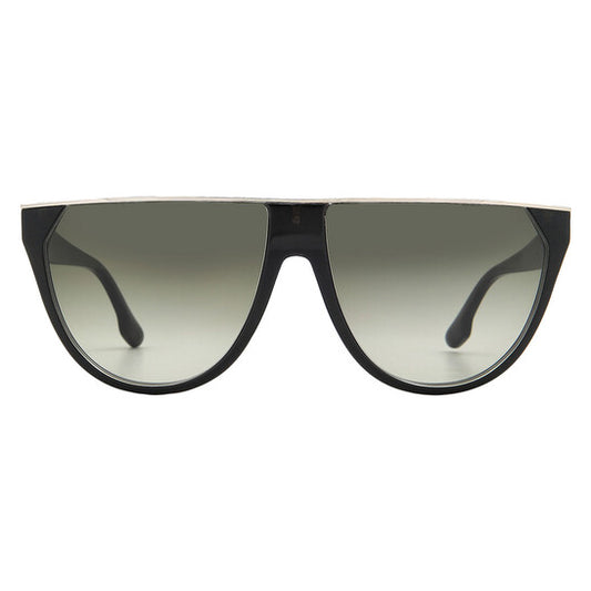Victoria Beckham Browline Sunglasses - Metallic Forest Green