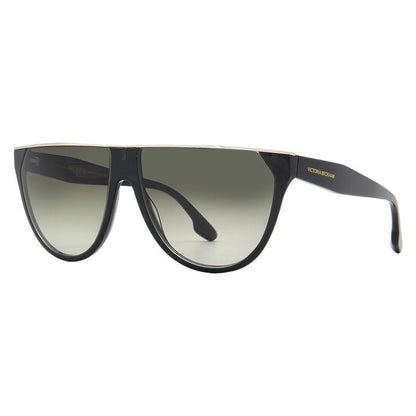 Victoria Beckham Browline Sunglasses - Metallic Forest Green