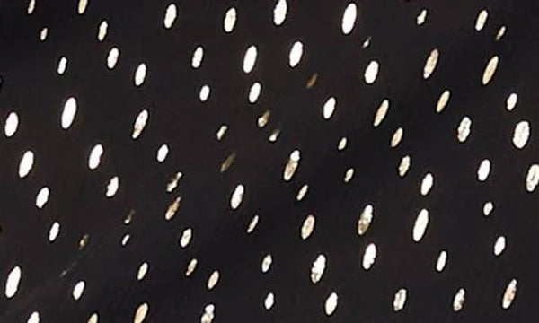 Vince Camuto Holiday Hues Peplum Top - Blk/Gold