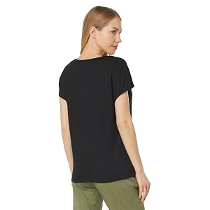 Vince Cowl Neck Top - Black