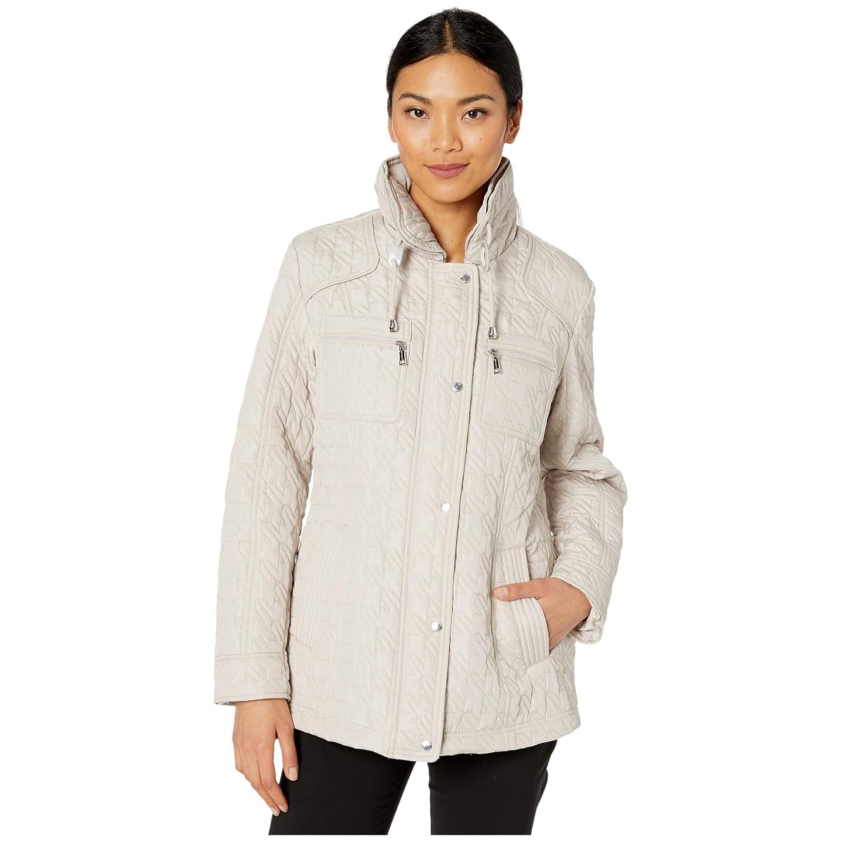 Vince Camuto Quilted Jacket - Oyster