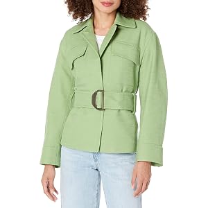 Vince Belted Sahariene Jacket - Pistachio