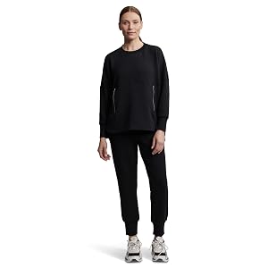 Varley Paige Longline Sweat - Black