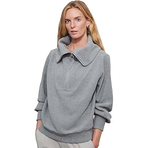Varley Vine Pullover - Grey Marled