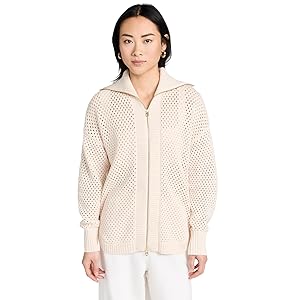Varley Finn Longline Knit Jacket - Whitecap Grey