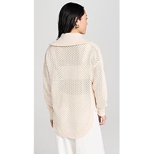 Varley Finn Longline Knit Jacket - Whitecap Grey