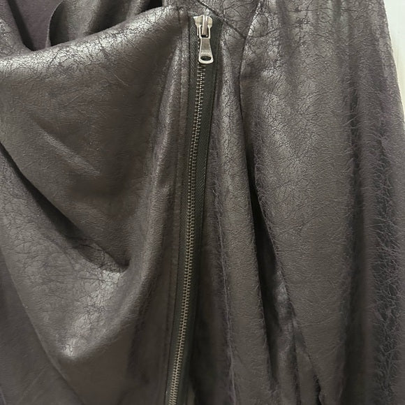 Vigoss Crackled Suede Moto Jacket - Blk