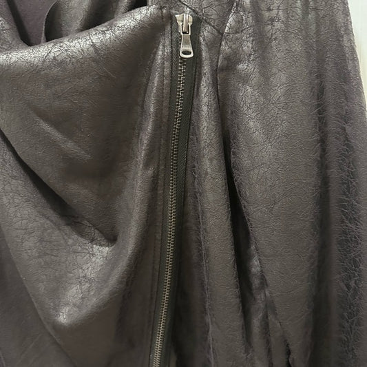 Vigoss Crackled Suede Moto Jacket - Blk