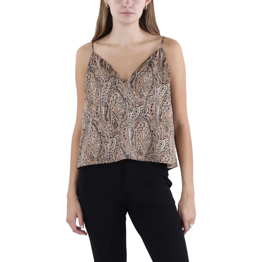 Walter Baker V Neck Halter Top - Desert Paisley