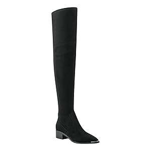 Marc Fisher LTD YAKI Over-The-Knee Boot - Black Suede 8.5