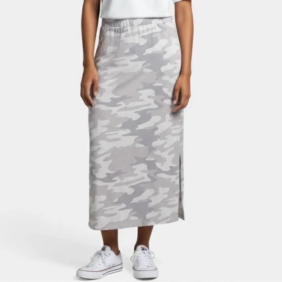 Z Supply Ava Skirt - Wht/Gry Camo