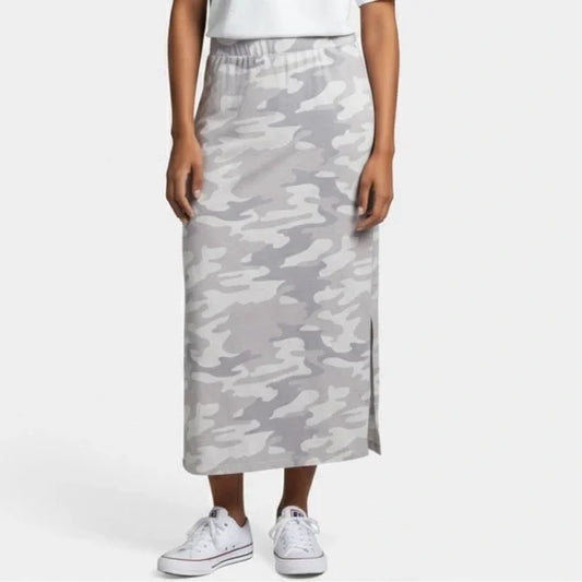 Z Supply Ava Skirt - Wht/Gry Camo