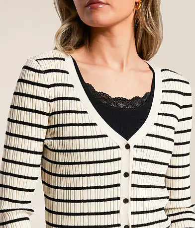 Z Supply Jordana Stripe Sweater - Sandshell