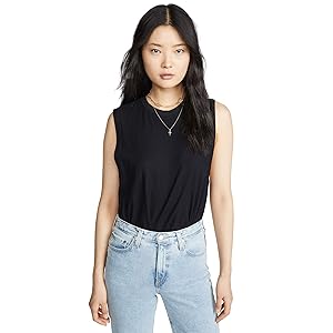 AG Adriano Goldschmied Zoey Tank - True Black