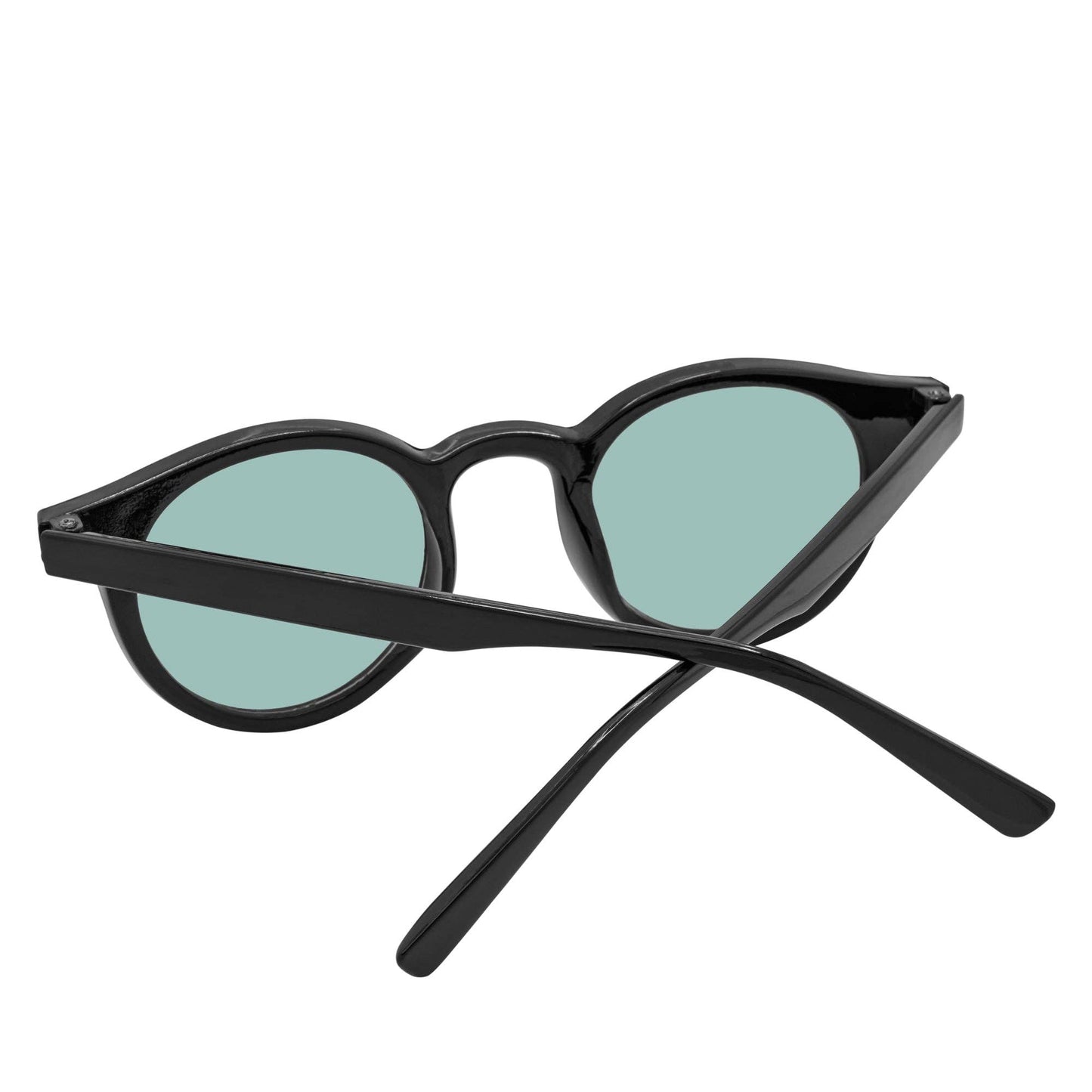Morspecs Retro Small Round Sunglasses  - Vibes Blk/Grn