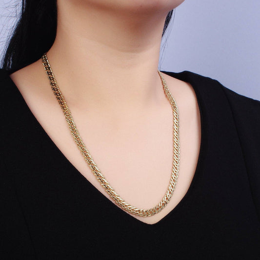 Diamond-Cut Curb Chain Necklace - 14K Gold Filled/19.5"