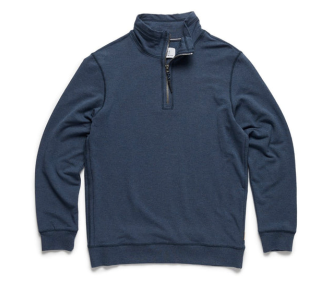 Bobby 1/4 zip brushback fleece: Navy / Xlarge / Co1300110