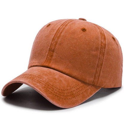 Washed Baseball Cap Blank Hat Four-Stitch Brim