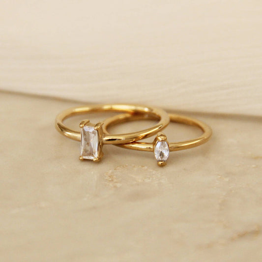 CZ Baguette or Tiny Marquise Ring