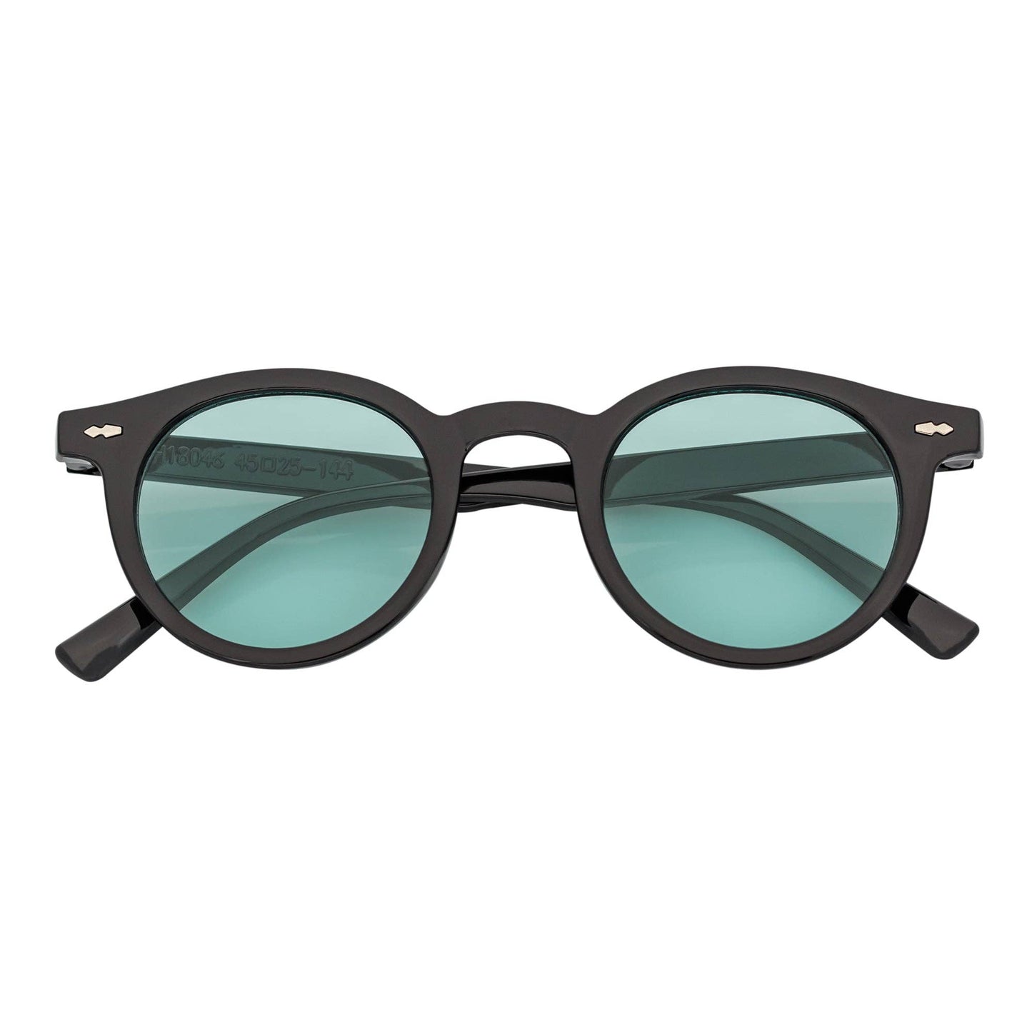 Morspecs Retro Small Round Sunglasses  - Vibes Blk/Grn