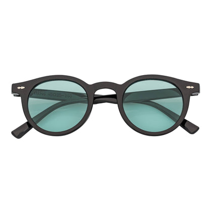 Morspecs Retro Small Round Sunglasses  - Vibes Blk/Grn