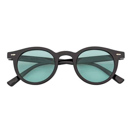 Morspecs Retro Small Round Sunglasses  - Vibes Blk/Grn