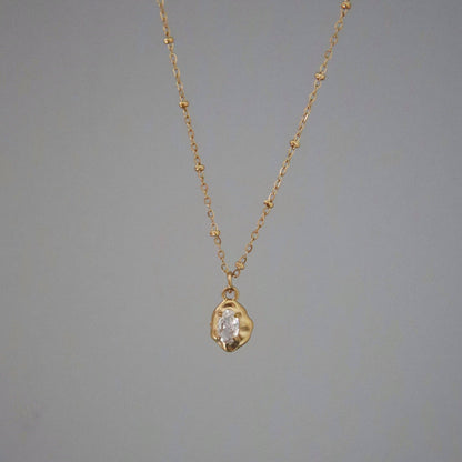Jessa Raina Pebble Necklace - Gold