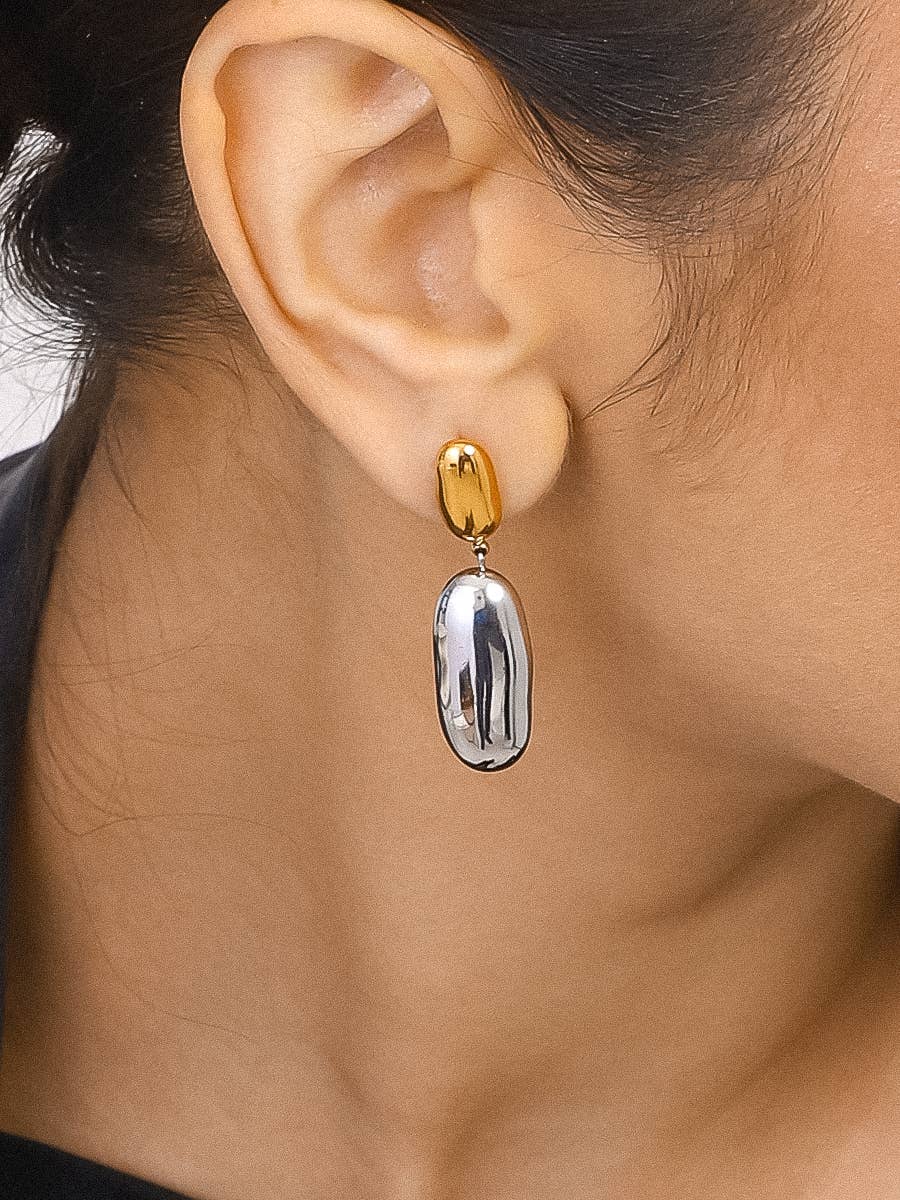 FM Gemali Classic Drop Earring - 18K Gold Plated
