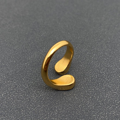 Mio Queena Two-color Zircon Ring - 18K Gold-plated