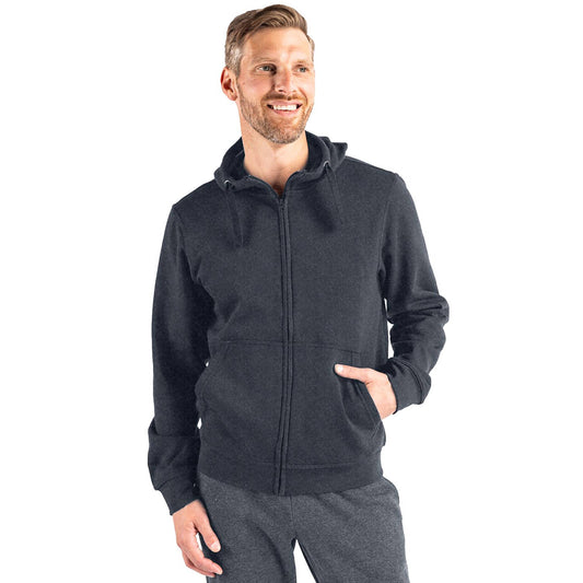 Clique Unisex Stockholm Full Zip Hoodie: Black / M
