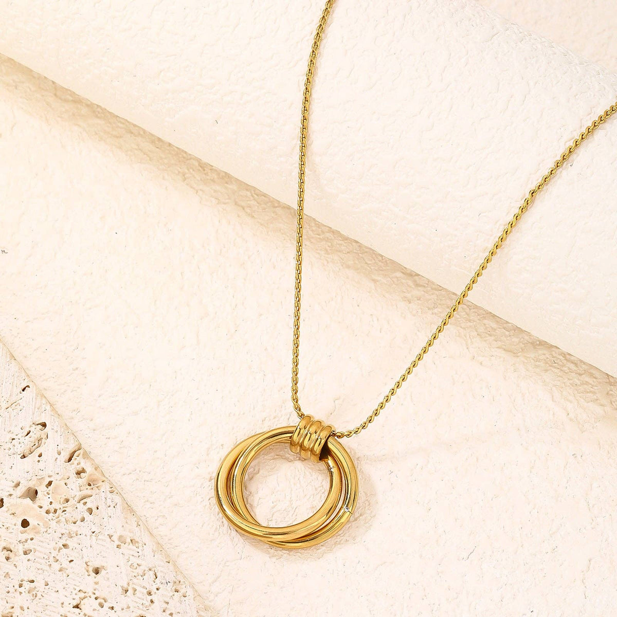 RB Ring Holder Necklace - 18K Gold Plated