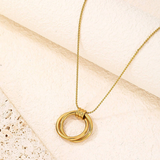 RB Ring Holder Necklace - 18K Gold Plated