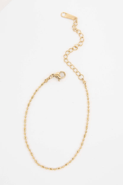 Lovoda Mini Gold Bead Chain Bracelet - 14K Gold Plated
