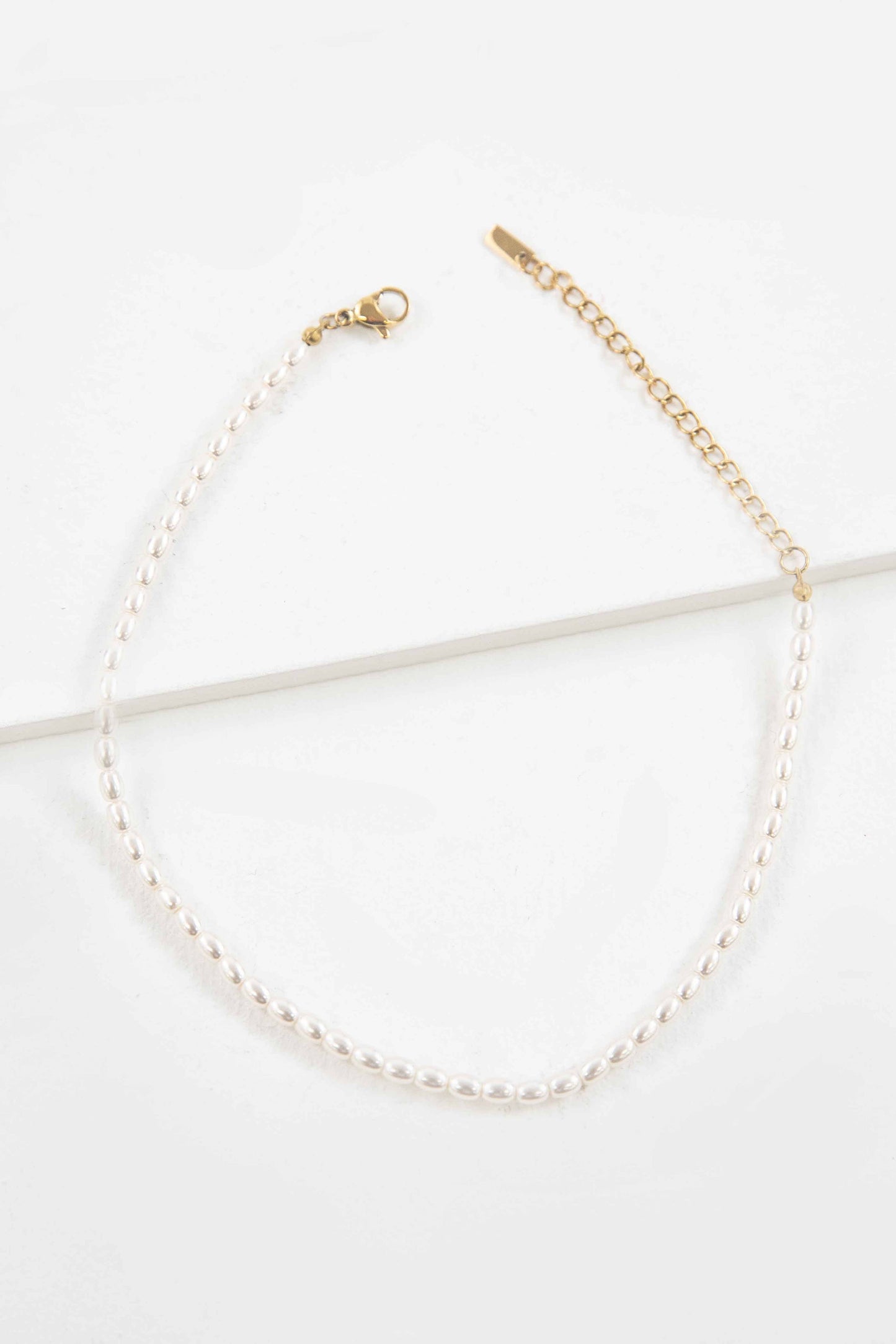 Lovoda Pearl Strand Anklet 0 14K Gold Plated
