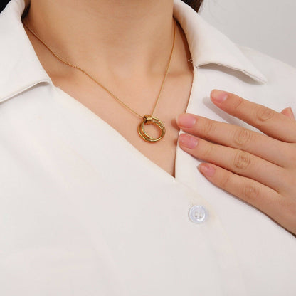 RB Ring Holder Necklace - 18K Gold Plated
