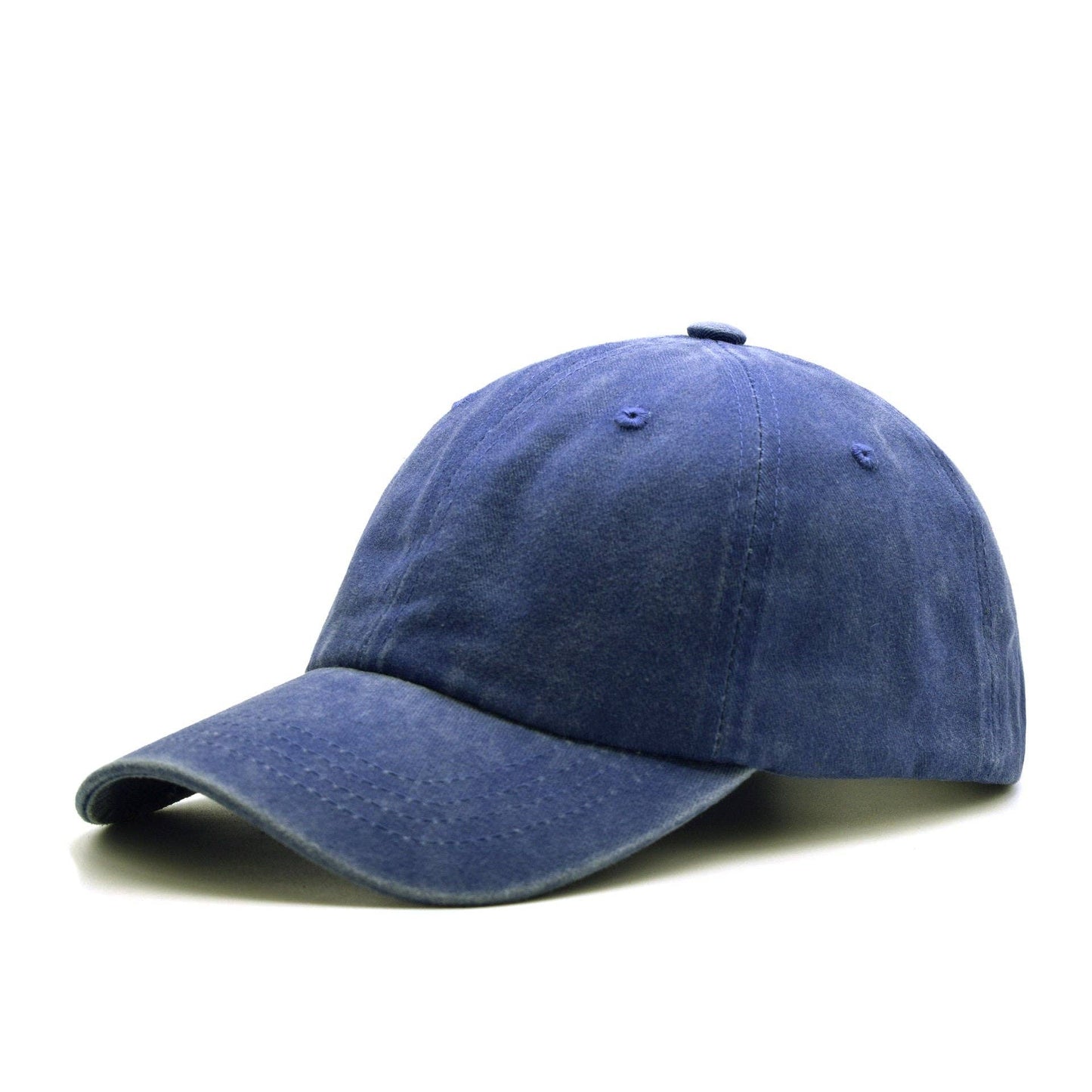Washed Baseball Cap Blank Hat Four-Stitch Brim