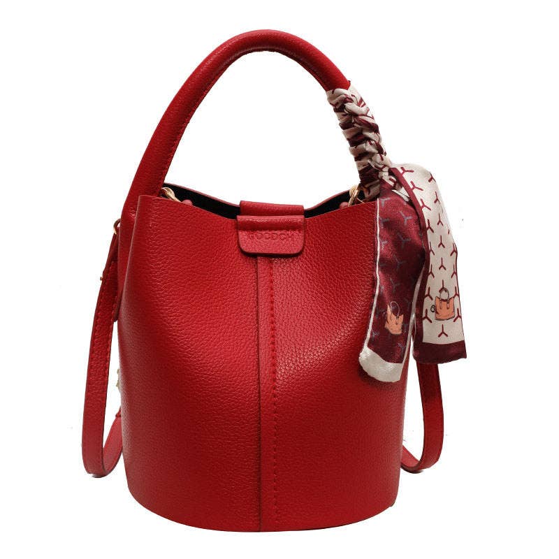 Soft Leather Bucket Bag Women's Shoulder Crossbody Tote