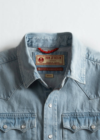 Iron & Resin Turner Denim Shirt - Bleach