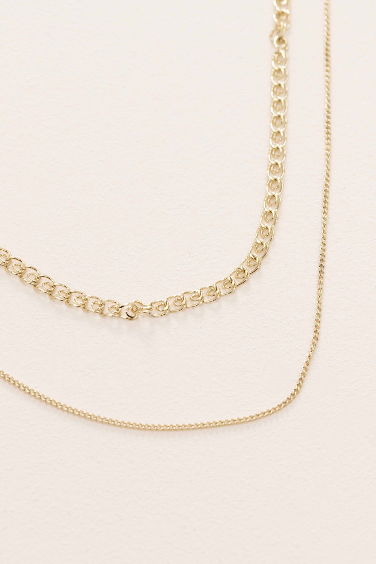 Lovoda Through Thick and Thin Necklace - 14K Gold Plated
